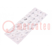 Self-adhesive foot; H: 10.2mm; transparent; polyurethane; Bumpon