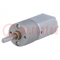 Motor: DC; with gearbox; 12VDC; 1.6A; Shaft: D spring; 180rpm; 78: 1