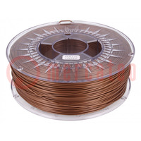 Filament: PLA; Ø: 1.75mm; copper; 200÷235°C; 1kg