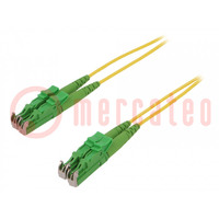Patch cord a fibra ottica; E2/APC,su entrambi il lati; 5m; Gold