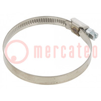 Cable tie; Ø: 50÷70mm; W: 9mm; Material: chrome steel AISI 430