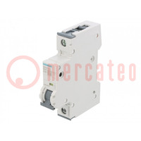 Circuit breaker; 230/400VAC; Inom: 10A; Poles: 1; Charact: C; 6kA