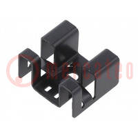 Heatsink: extruded; U; TO220; black; L: 21.6mm; W: 25.4mm; H: 12.7mm