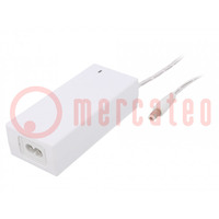 Power supply: switched-mode; 12VDC; 5A; Out: 5,5/2,1; 60W; -5÷40°C