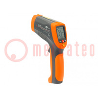 Infrared thermometer; LCD; -50÷1600°C; Accur.(IR): ±(1%+1°C)