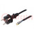 Cable; 3x1mm2; CEE 7/7 (E/F) plug,wires,SCHUKO plug; rubber