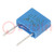 Capacitor: polyester; 0.1uF; 40VAC; 63VDC; 5mm; ±5%; 7.3x6.5x2.5mm
