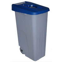 Cubo reciclaje Denox - 110 l - Azul