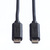 ROLINE Câble chargeur USB 2.0, Micro B - Micro B, M/M, noir, 0,3 m