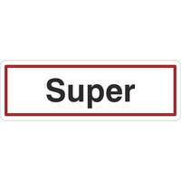 SafetyMarking Hinweisschild Super 9,0 x 3,0 cm, 6,0 x 2,0 cm PROTECT-Follie