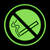 Verbotsschild - Verbotszeichen nachleuchtend, Rauchen verboten, 6 Stück, Folie, Größe: 5 cm DIN EN ISO 7010 P002 ASR A1.3 P002