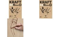 Clairefontaine Zeichenpapierblock "KRAFT", DIN A4, 120 g/qm (8016758)