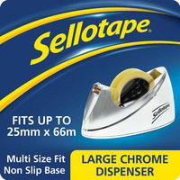 Sellotape Large Chrome Dispenser 4640