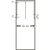 Skizze zu Appendiabiti saliscendi 3T, luce interna 560 -950 mm, port. 10 kg, bianco/cromo