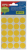 Apli ronde etiketten in etui diameter 19 mm, geel, 100 stuks, 20 per blad (2063)