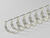 Drahtbinderücken 23 Ringe 11,1mm, 7/16 Zoll, 2:1 Teilung, weiße boxen - brilux (100 Stück)