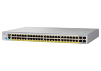 Cisco Catalyst 2960L-SM-48TS Network Switch, 48 Gigabit Ethernet Ports, four 1 G SFP Uplink Ports, Fanless Operation, Enhanced Limited Lifetime Warranty (WS-C2960L-SM-48TS)