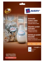 Avery Removable Product Labels Biały