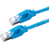 Draka Comteq S/FTP Patch cable Cat6, Blue, 10m Netzwerkkabel Blau