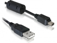 DeLOCK Cable camera Olympus 12-Pin USB 1m USB kábel USB A Fekete