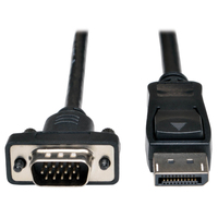Tripp Lite P581-003-VGA-V2 adaptador de cable de vídeo 0,91 m DisplayPort Negro