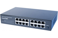Dexlan 891016 Netzwerk-Switch Unmanaged L2 Gigabit Ethernet (10/100/1000) 1U Schwarz