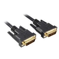 Sharkoon 5m DVI-D to DVI-D (24+1) DVI-Kabel Schwarz