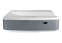 Optoma W319USTie videoproyector Proyector de alcance ultracorto 3500 lúmenes ANSI DLP WXGA (1280x800) 3D Gris, Blanco