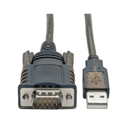 Tripp Lite U209-005-COM kabel równoległy Czarny 1,52 m USB Typu-A DB-9