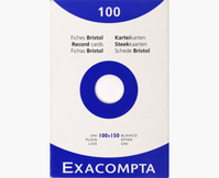 Exacompta 13302E indexkaart Wit