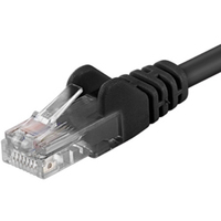 PremiumCord Patch cable UTP RJ45-RJ45 level 5e 5m bl netwerkkabel Zwart Cat5e U/UTP (UTP)