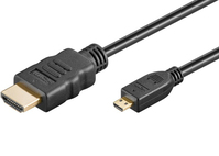 PremiumCord kphdmad1 HDMI-Kabel 1 m HDMI Typ A (Standard) HDMI Typ D (Mikrofon) Schwarz