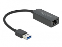 DeLOCK 66646 cable gender changer USB 3.2 Gen 1 RJ45 Black