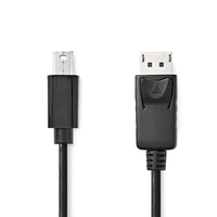 Nedis CCGL37400BK20 cable DisplayPort 2 m Mini DisplayPort Negro