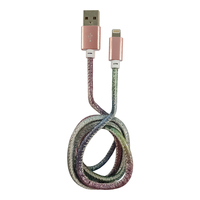 LC-Power LC-C-USB-LIGHTNING-1M-4 Lightning-kabel Meerkleurig