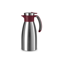 EMSA Soft Grip Théière simple 1000 ml Bordeaux, Acier inoxydable