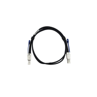 BlueOptics BL464601N0.5M30-BL InfiniBand/fibre optic cable 0,5 m MiniSAS-HD (SFF-8644) Schwarz, Silber