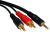 Cables Direct 2TR-301H audio cable 1.5 m 3.5mm 2 x RCA Black, Red
