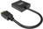 Vision TC-HDMIVGA/BL adaptador de cable de vídeo 0,23 m HDMI tipo A (Estándar) VGA (D-Sub) Negro