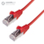 connektgear 2m RJ45 CAT6A SSTP Stranded Flush Moulded LS0H Network Cable - 26AWG - Red