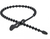 DeLOCK 018966 Kabelbinder Kabelbinder mit Perlen Polyamid Schwarz