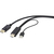 Renkforce RF-4600632 Videokabel-Adapter 2 m HDMI Typ A (Standard) DisplayPort + USB Type-A Schwarz