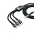 4smarts 540438 USB-kabel 1,5 m USB C USB C/Micro-USB B/Lightning Zwart