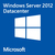 Microsoft Windows Server 2012 Datacenter, Lic/SA, 2CPU, OLV-D, 1Y-Y1, AP 1 Jahr(e)