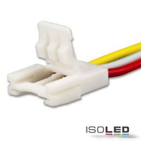 Article picture 1 - Flex strip clip connector SLIM 3-pole :: white for width 10mm :: with 200mm cable