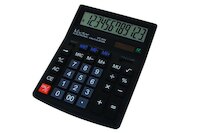 Kalkulator biurowy VECTOR KAV VC-444, 12-cyfrowy154x200mm,czarny