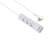 Helos Steckdosenleiste ADVANCED, 3-fach, USB-Charger weiß, 1,5m, mit Schalter