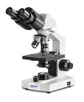 KERN Fény mikroszkóp binokulár tubus okulár WF 10×/∅ 18 mm/ objektív 4×/10×/40×/ nagyítás: 400x/ LED világitás OBS 114