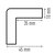 Durable Adhesive Warning Corner Impact Protection Profiles C35 | 1 Metre