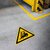 Durable Adhesive ISO "Caution Forklifts" Sign Safety Floor Sticker | 43cm